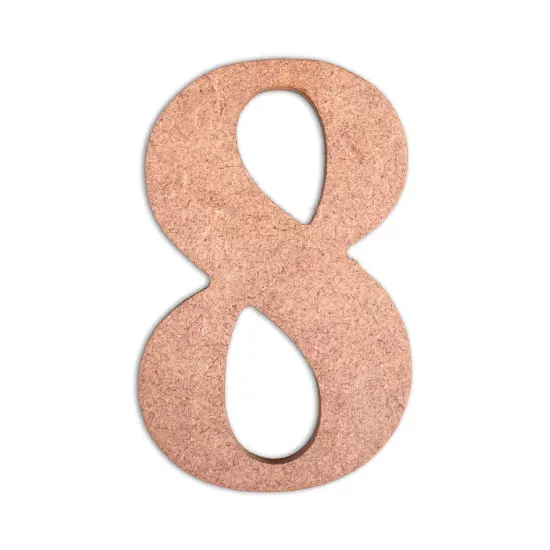 Little Birdie MDF Number 4" 1/Pkg-8 {2}