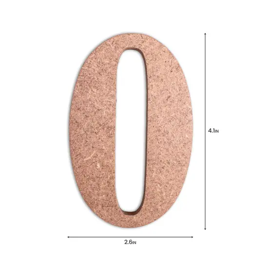 Little Birdie MDF Number 4" 1/Pkg-0 {4}