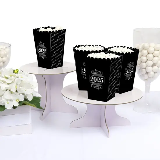 Big Dot of Happiness Graduation Cheers - 2025 Graduation Party Favor Popcorn Treat Boxes - Set of 12 {4}