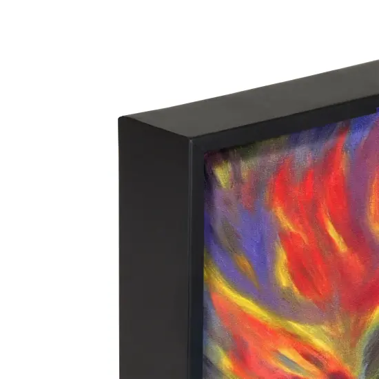 Creative Mark Illusions Floater Frame For 3/4" Deep Canvases - Black - For Galleries & Home Decor - Wood Float Frame for Canvas Paintings- Complete Hanging Hardware {5}