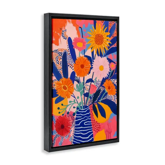 Stupell Industries Whimsical Floral Bouquet Floating Frame, design by LSR Creative Studio {3}
