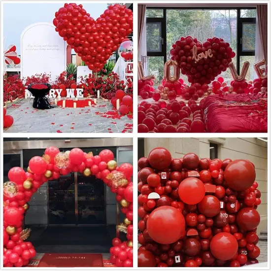 412pcs Red Latex Balloons {5}