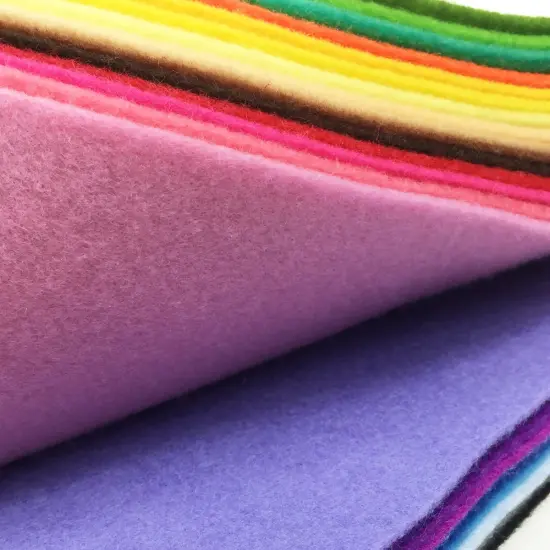 flic-flac 28pcs 12 x 8 inches (30cmx20cm) 1.4mm Thick Soft Felt Fabric Sheet Assorted Color Felt Pack DIY Craft Sewing Squares Nonwoven Patchwork {5}