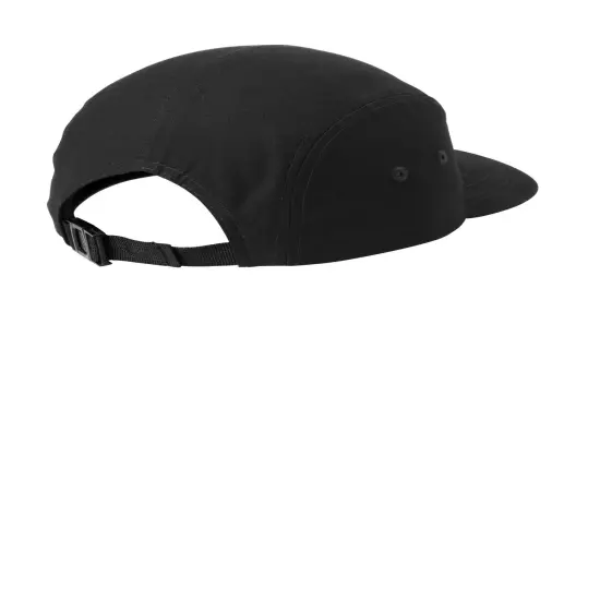 Port Authority&reg; Brushed Cotton Camper Cap Black {2}