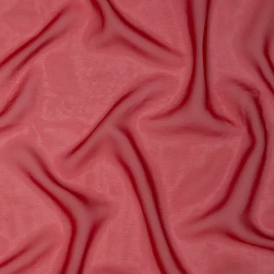 1 Yard Milly Red Silk Chiffon 52" Wide Perfect for Dresses & Apparel {1}