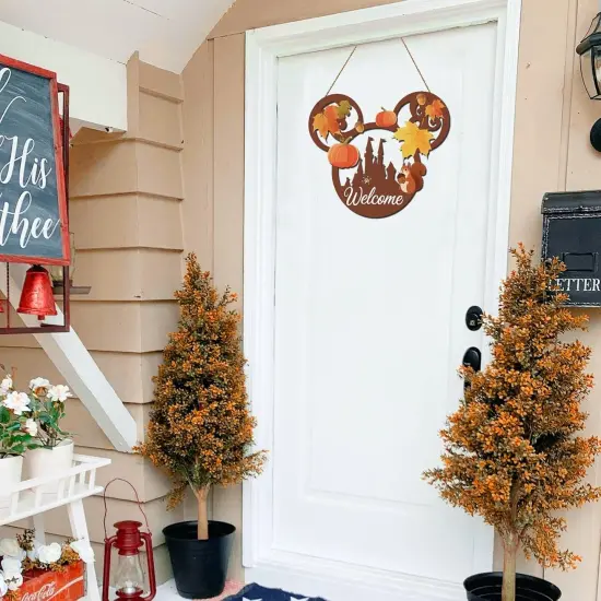 Welcome Fall Front Door Sign (Fall) {4}