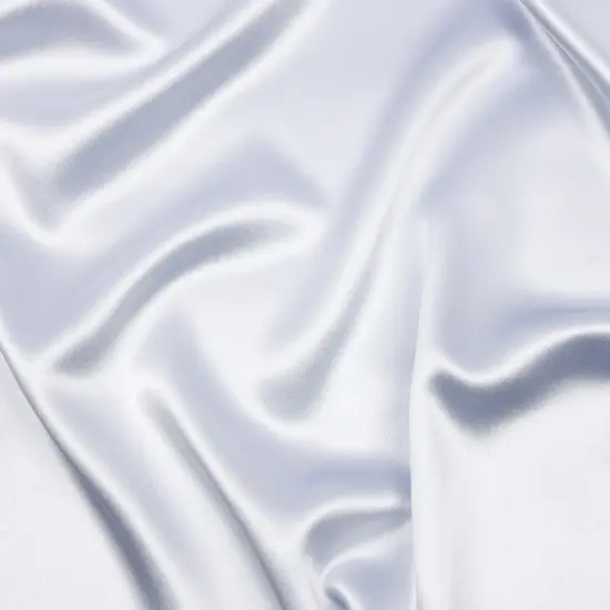 1 Yard Pastel Blue Silk and Polyester Crepe Back Satin Dressmaking Fabric 56 inch Width {1}