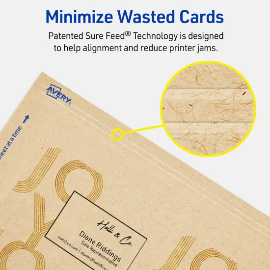 2-1/2" x 3-1/2" Rectangle Rounded Corners, Kraft Brown Business Cards {4}