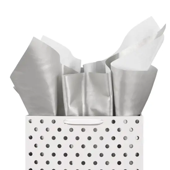 Tissue Paper for Gift Bags -20" X 30" Bulk Tissue Paper Dark Blue 480 Sheets - 10lb Newsprint for Packing, Birthday Gift Box Filler, Packing Supplies for Moving SuppliesSilver {3}