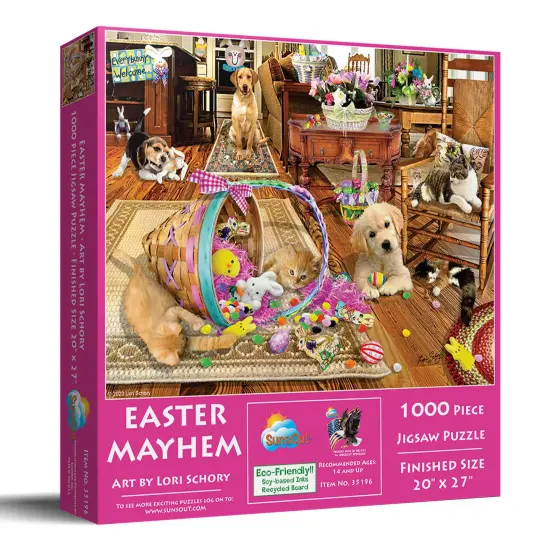 Sunsout Easter Mayhem 1000 pc Jigsaw Puzzle 35196 {3}