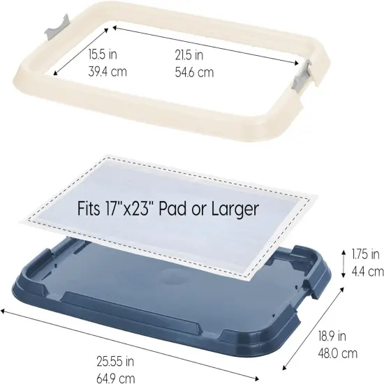 IRIS USA Square Pet Training Pad Holder {2}