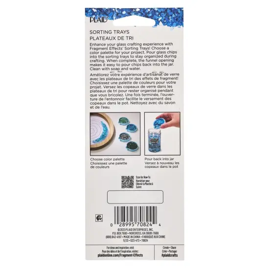 Plaid Fragment Effects Sorting Trays-4 Pieces {2}