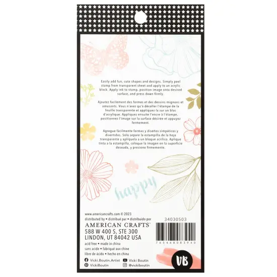 Vicki Boutin Mixed Media Acrylic Stamps-Floral {3}