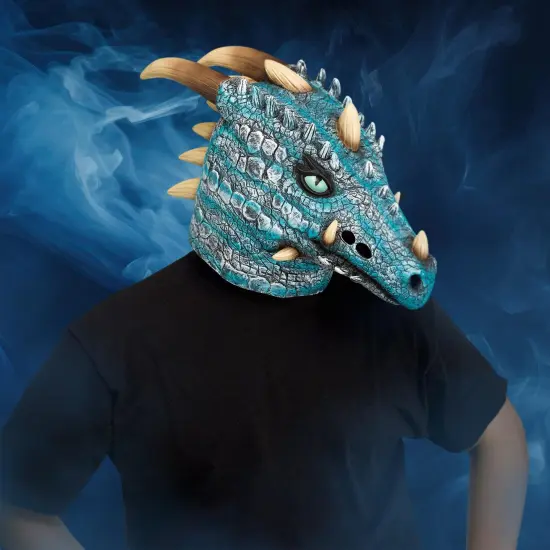Ice Dragon (Blue) Adult Costume Mask {3}