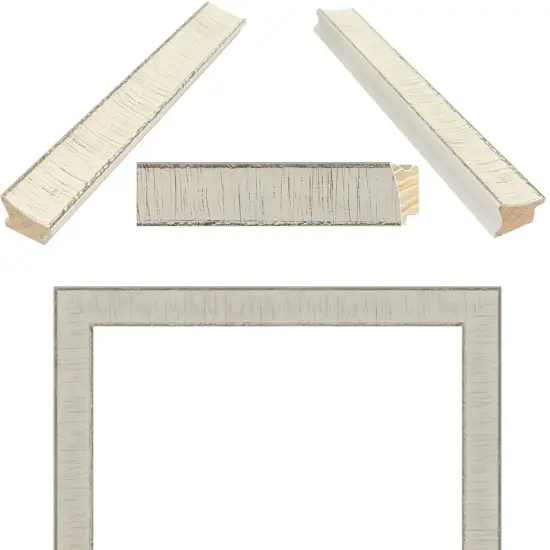 White Birch Wood Scoop Picture Frame 13x13 frame {5}