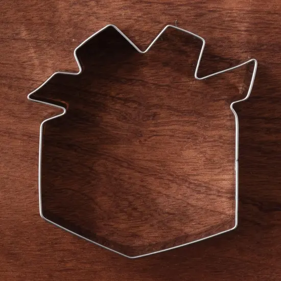 Gift Box Present Cookie Cutter 3.1" Wide x 3.2" Tall x 1" Deep Stainless Steel {4}