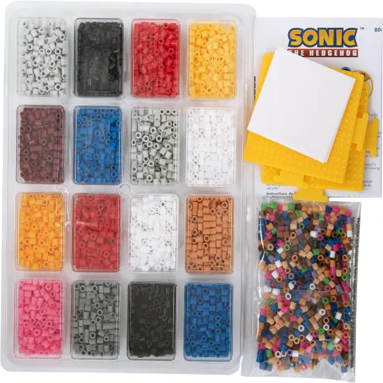 Sonic The Hedgehog Bead Kits with 14 Projects - 4504 Pieces (Multicolor) {4}