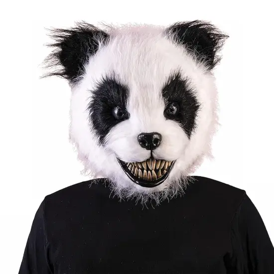 Scary Panda Latex Adult Costume Mask {3}