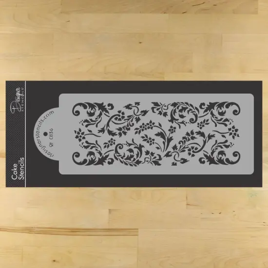 Jasmine Lace Cake Stencil | C836 by Designer Stencils | Cake Decorating Tools | {1}