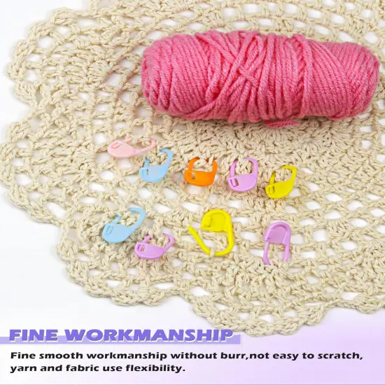 200 Pcs Stitch Markers 10 Color Knitting Markers {4}