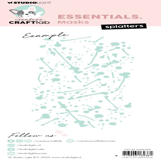 Studio Light Essentials Stencil 3.94"X8.27"-Splatters {3}