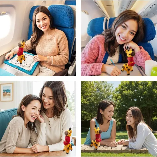 Cute Giraffe DIY Crochet Toy {4}