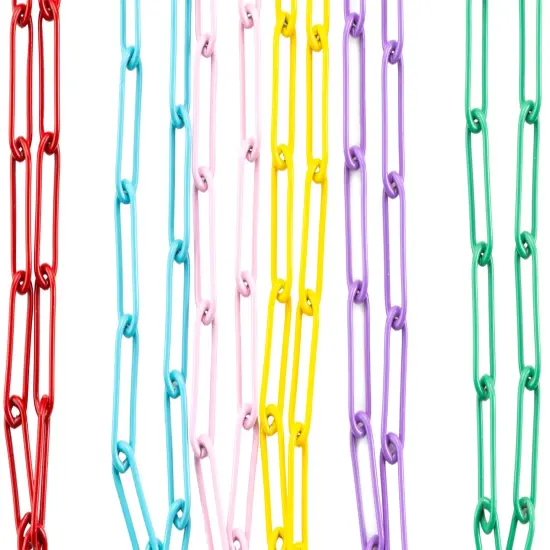 Cousin DIY Enamel Chains 6/Pkg-Multi-Color {3}