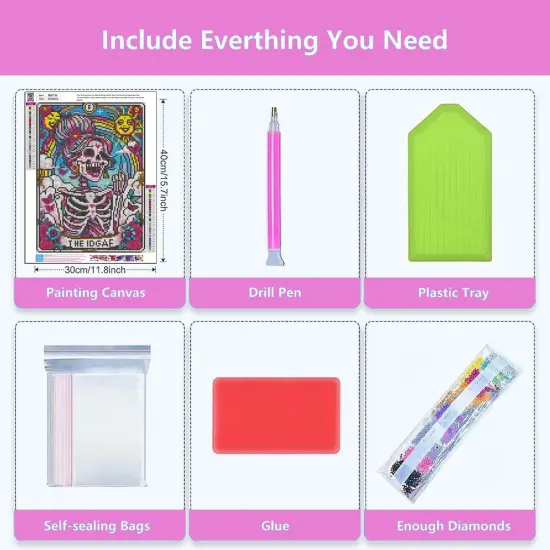 Skeleton Diamond Painting Kits for Adults {5}