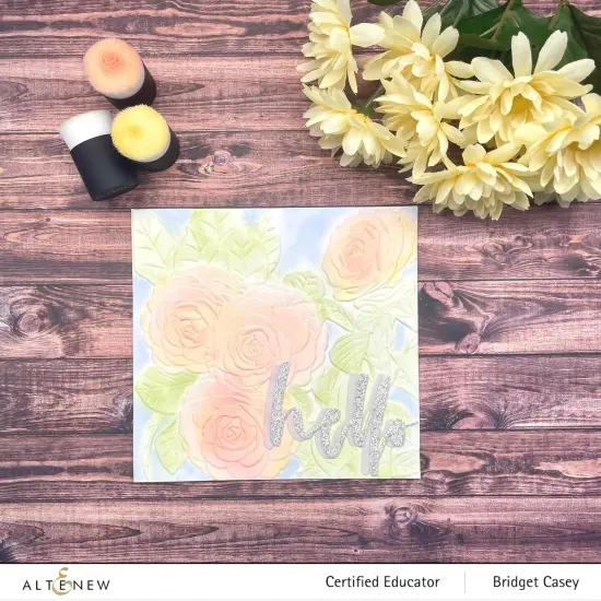 Pink Perfection Camellia 3D Embossing Folder {5}