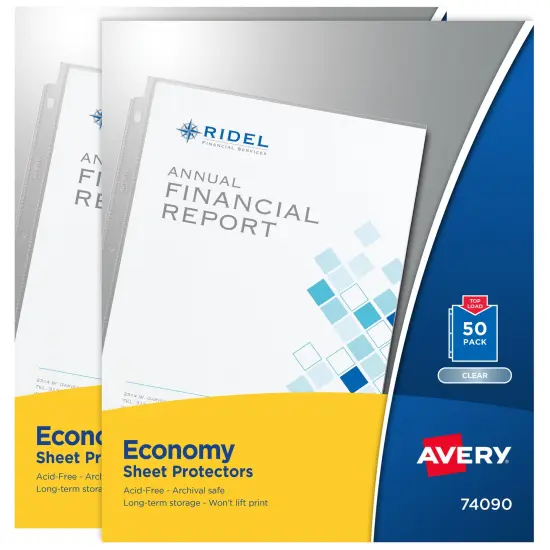 Avery Economy Sheet Protectors, 100 Sheet Protectors (2 Pack of 74090) {1}