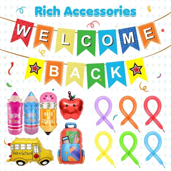 166Pcs Back to School Decorations Supplies {4}