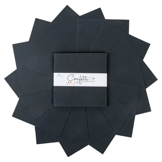 Confetti Cotton 10" Square Pack (Layer Cake / 10" Stacker) in Blackboard byfor Riley Blake (10-120-BLACKBOARD-42) {3}