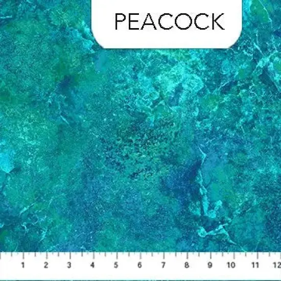 Blue Peacock 26756-66 Cotton 44"/45" Fabric Per Yard {1}