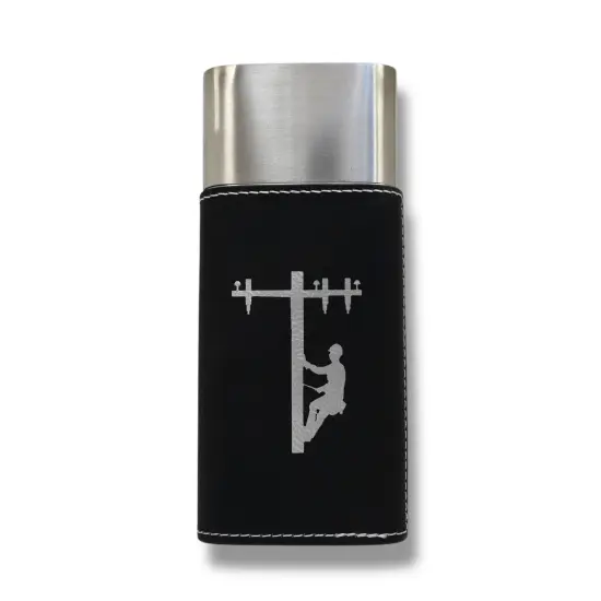 Cigar Case with Cutter - Lineman Leather Rustic/Silver {7}