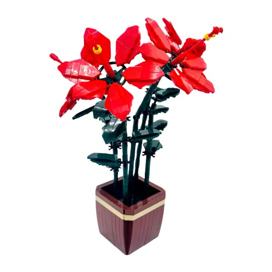 Rhododendron Simsii Planch Building Brick Potted Flower F07M9-13(101) {2}