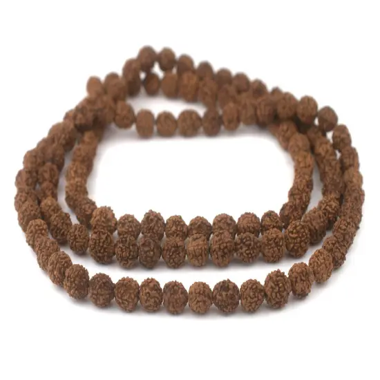 The Bead Chest 12mm Rudraksha Mala Beads - 108 Authentic Nepali Prayer Rosary Beads {3}