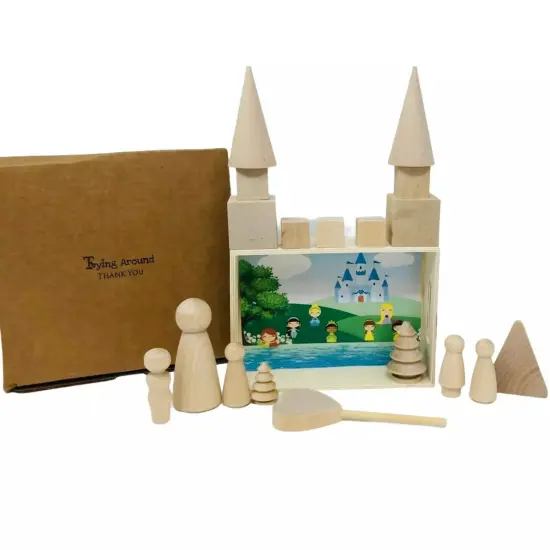 Kitcheniva My Little Sensory Tray Disney Princess Addition Wooden Sensory Kit Toy {2}