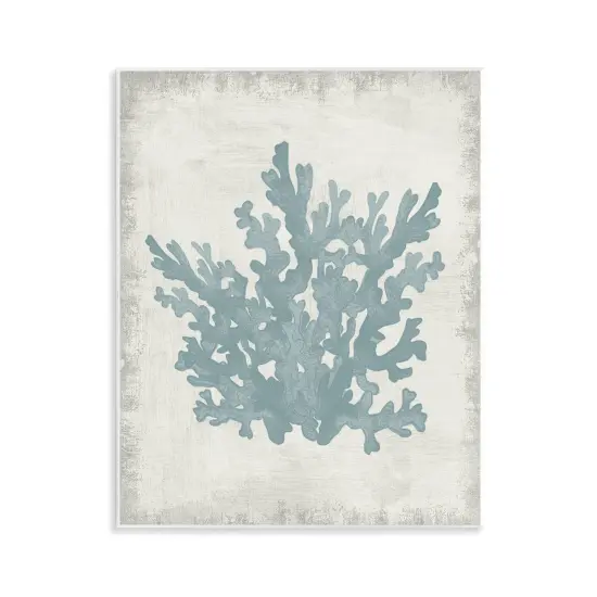 Stupell Industries Blue Coral Silhouette Wall Plaque Art Design by Conrad Knutsen {1}