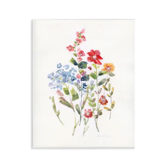 Stupell Industries Mixed Wildflower Buds Wall Plaque Art Design by Sally Swatland {1}