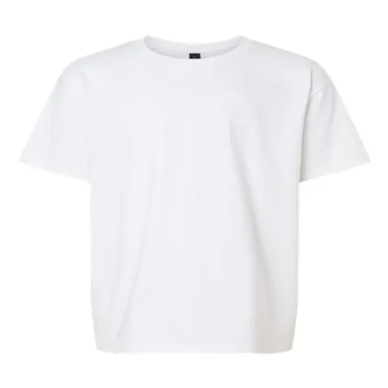 Gildan&reg; Classic Fit Crewneck short sleeve Youth Tee White {2}