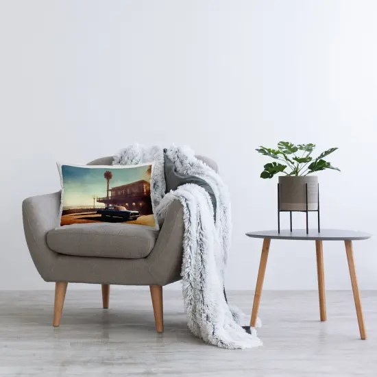 Sunset Glow over Car Decorative Printed Throw Pillow Design by Noah Bay, 14 x 7 x 20 {2}