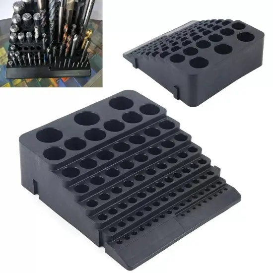 Drill Bit Storage Box Milling Cutter Drill Finishing Holder Organizer - 84 Slots {5}