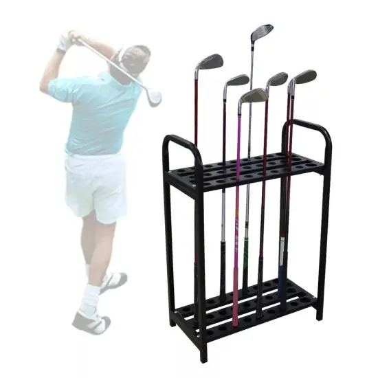 Golf Club Display Rack Golf Putter Storage Organizer 27-Hole Golf Club Holder {3}