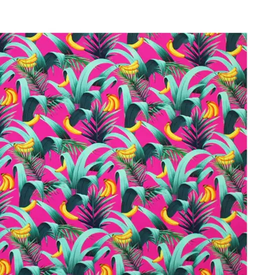 Bananas And Palms Printed Spandex {2}