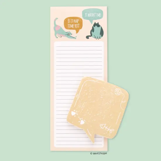 If Cats Could Talk Magnetic Pad Set, To Do List and Grocery List Notepad {1}