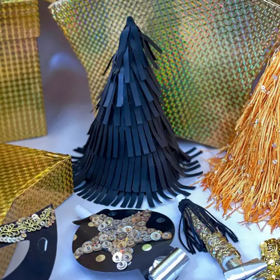 5 yards of 2" Faux Suede Fringe Trim | 5 yard cut Black {4}