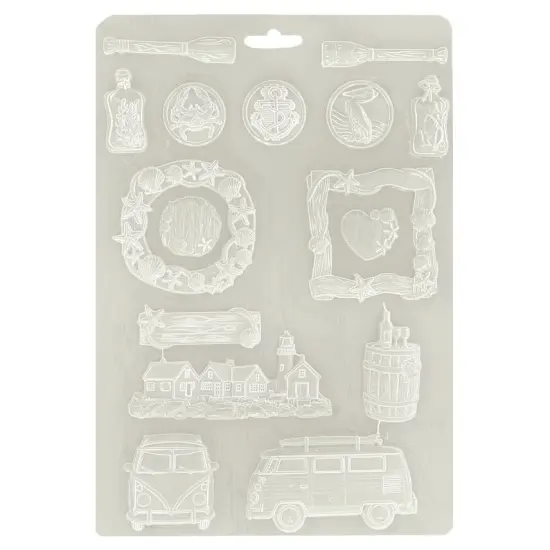 Stamperia Soft Maxi Mould A4-Silent Sea {1}