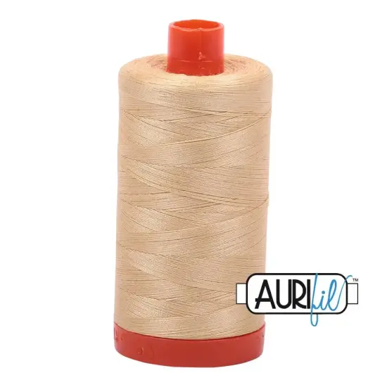 6001 Light Caramel Aurifil Cotton 50wt Large Spool {1}