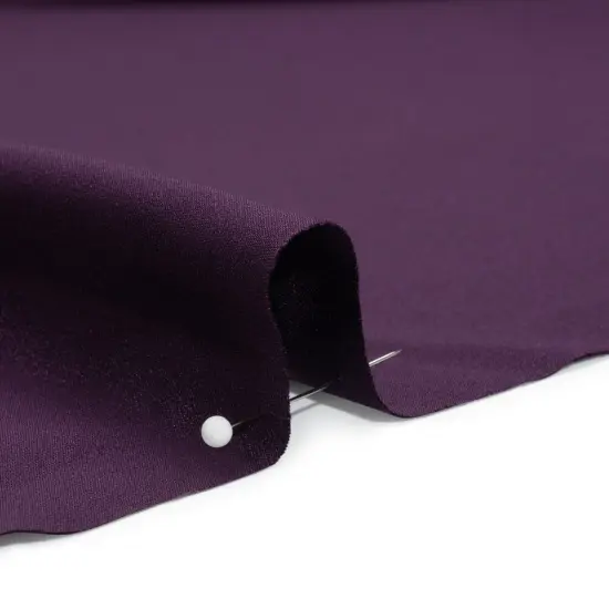 1 Yard Elegant Blackberry Silk Crepe Fabric Luxurious Four Ply for Sewing Projects, 44 Inches Width {2}