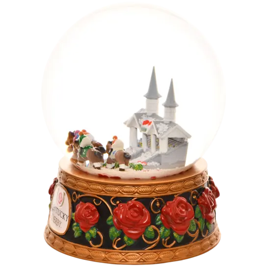 Tree Buddees x Kentucky Derby Snow Globe with Snow & Rose Petals - Official Limited Edition {5}